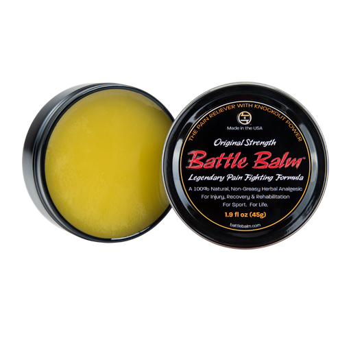 Battle Balm® Battle Balm® - Original Strength All Natural & Organic Pain Relief Cream Topical analgesic, pain relief ointment, muscle rub Goldenrod 0.45 oz.,1.9 oz.,4.25 oz.,8.5 oz.