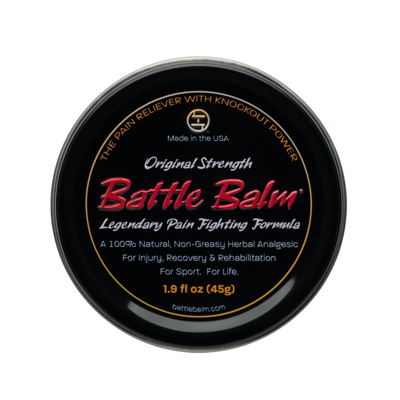 Battle Balm® Battle Balm® - Original Strength All Natural & Organic Pain Relief Cream Topical analgesic, pain relief ointment, muscle rub Black 1.9 oz.