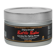 Battle Balm® Battle Balm® - Original Strength All Natural & Organic Pain Relief Cream Topical analgesic, pain relief ointment, muscle rub Dark Gray 8.5 oz.