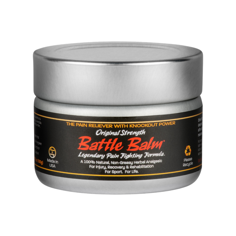 Battle Balm® Battle Balm® - Original Strength All Natural & Organic Pain Relief Cream Topical analgesic, pain relief ointment, muscle rub Gray 4.25 oz.