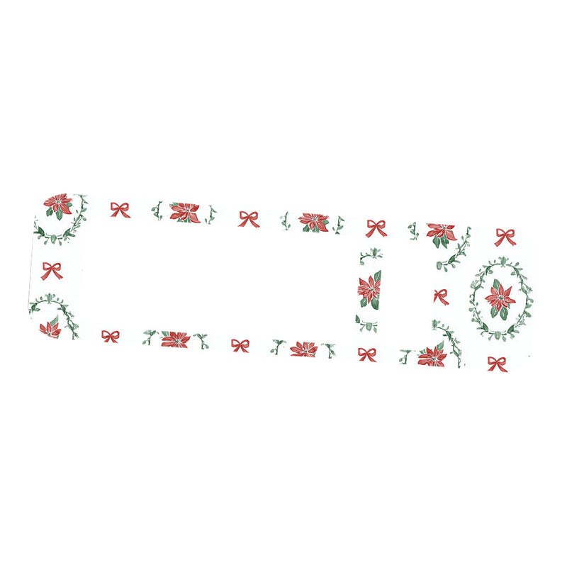 Peelz Poinsettia Parade Bayer Contour Next Glucometer Sticker - Pump Peelz Peelz/Stickers White Smoke