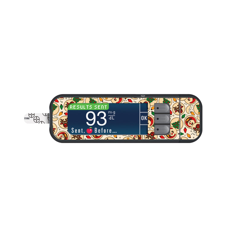 Peelz Santa's Cookies Bayer Contour Next Glucometer Sticker - Pump Peelz Peelz/Stickers White Smoke