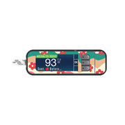 Peelz Retro Noel Bayer Contour Next Glucometer Sticker - Pump Peelz Peelz/Stickers White Smoke