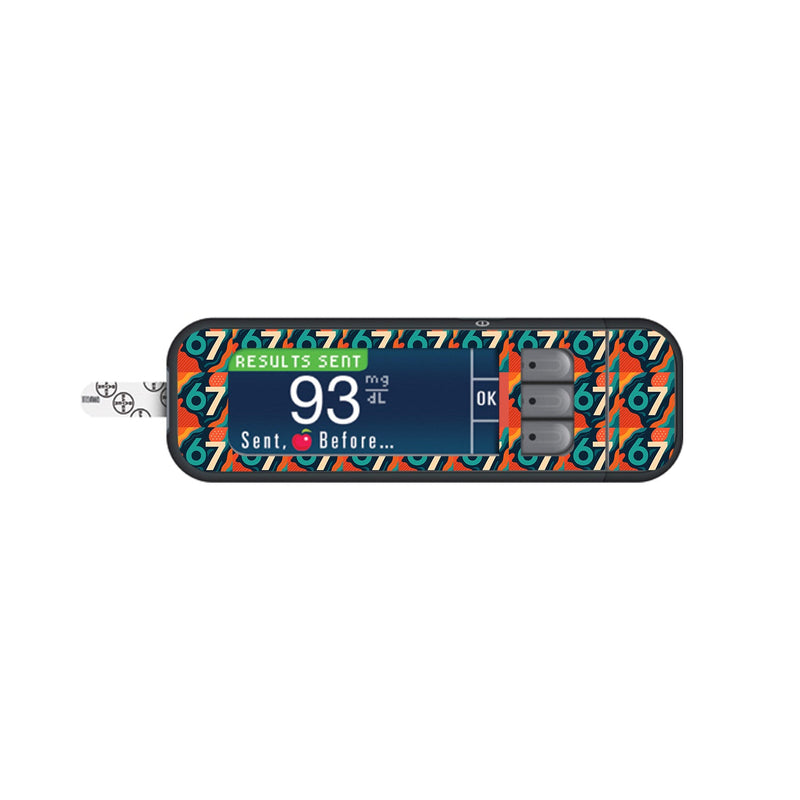 Peelz 6/7 Bayer Contour Next Glucometer Sticker - Pump Peelz Peelz/Stickers White Smoke