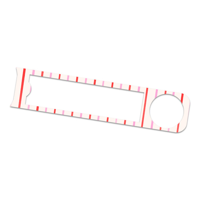 Peelz Peppermint Stripes Bayer Contour© Next One Glucometer Sticker - Pump Peelz Peelz/Stickers White Smoke