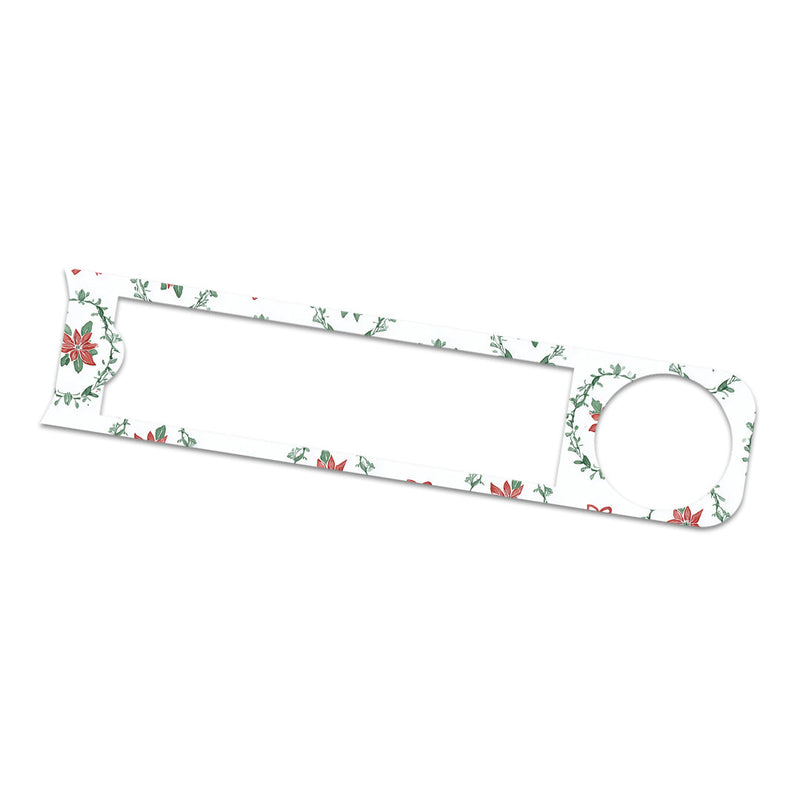 Peelz Poinsettia Parade Bayer Contour© Next One Glucometer Sticker - Pump Peelz Peelz/Stickers White Smoke