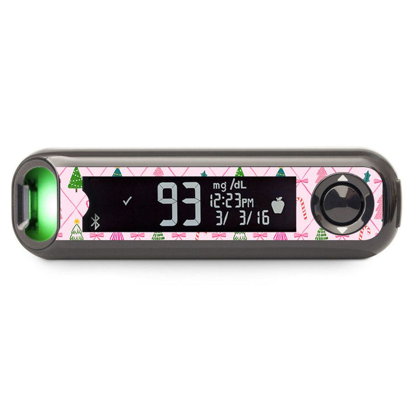 Peelz Coquette Christmas Bayer Contour© Next One Glucometer Sticker - Pump Peelz Peelz/Stickers Dark Slate Gray