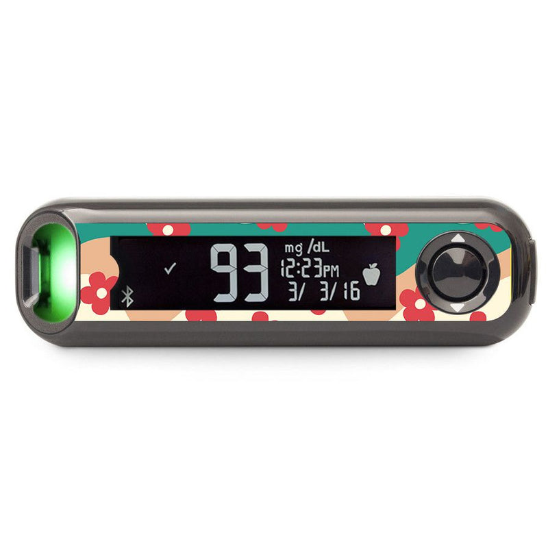 Peelz Retro Noel Bayer Contour© Next One Glucometer Sticker - Pump Peelz Peelz/Stickers Dark Slate Gray