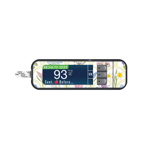 Peelz Garden Arches Sticker for Bayer Contour Next Glucometer Peelz/Stickers White Smoke