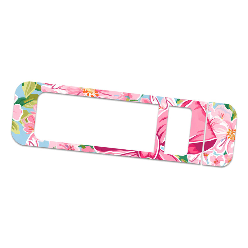 Peelz Blossom Bows Sticker for Bayer Contour Next Glucometer Peelz/Stickers White Smoke