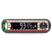 Peelz Christmas Icing Bayer Contour© Next One Glucometer Sticker - Pump Peelz Peelz/Stickers Black
