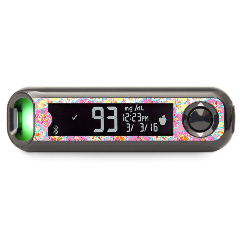 Peelz Tropic Crush Bayer Contour© Next One Glucometer Sticker - Pump Peelz Peelz/Stickers Black