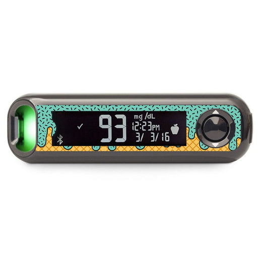 Peelz Ice Cream Social Bayer Contour© Next One Glucometer Sticker - Pump Peelz Peelz/Stickers Dark Slate Gray