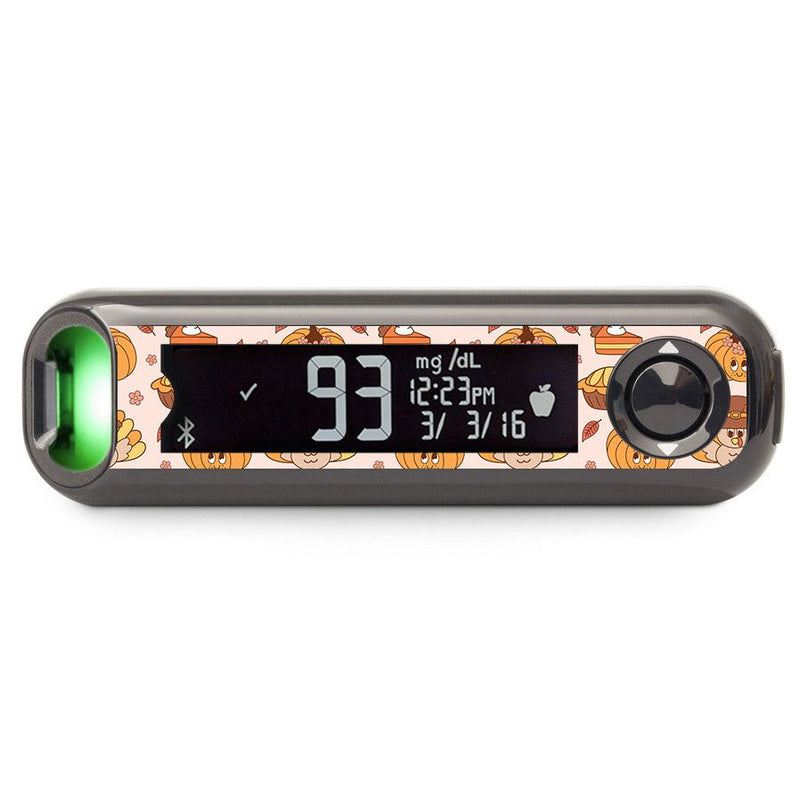 Peelz Cozy Harvest Bayer Contour© Next One Glucometer Sticker - Pump Peelz Peelz/Stickers Dark Slate Gray