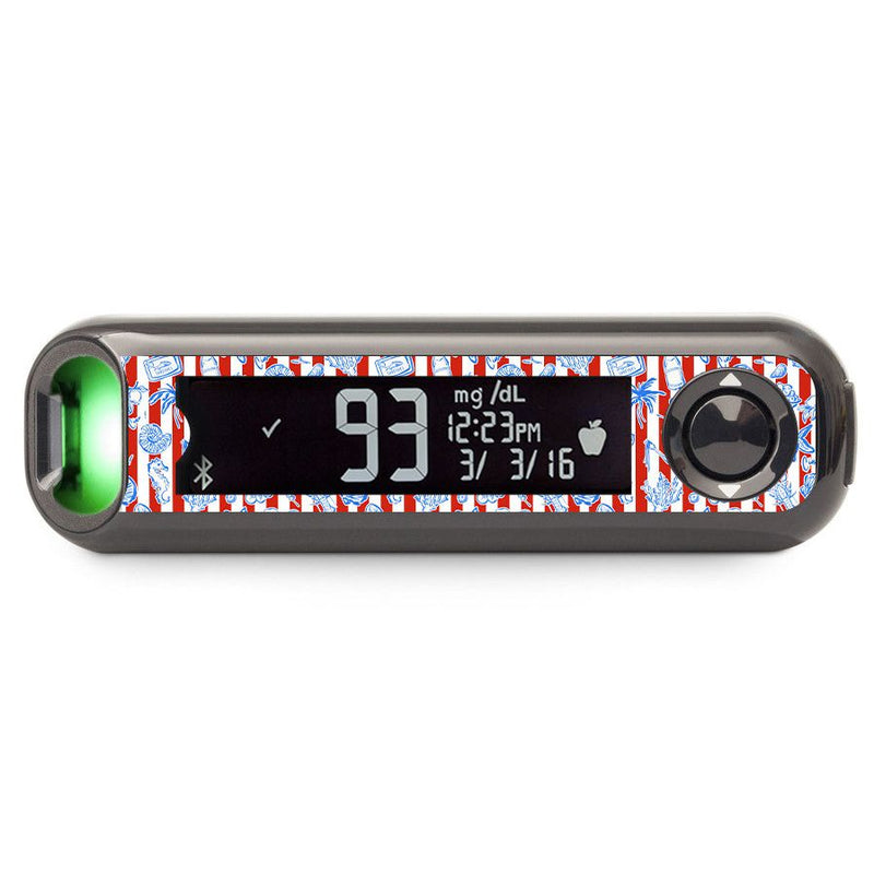 Peelz Spritz Parade Bayer Contour© Next One Glucometer Sticker - Pump Peelz Peelz/Stickers Dark Slate Gray