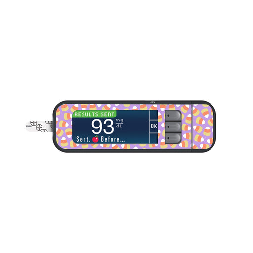 Peelz Candy Corn Bayer Contour Next Glucometer Sticker - Pump Peelz Peelz/Stickers White Smoke