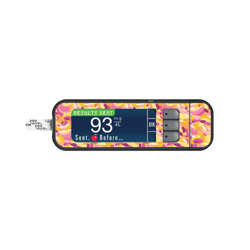 Peelz Jelly Swirl Bayer Contour Next Glucometer Sticker - Pump Peelz Peelz/Stickers White Smoke