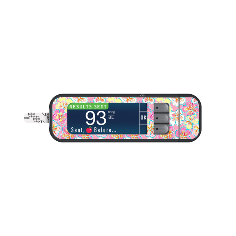 Peelz Tropic Crush Bayer Contour Next Glucometer Sticker - Pump Peelz Peelz/Stickers White Smoke