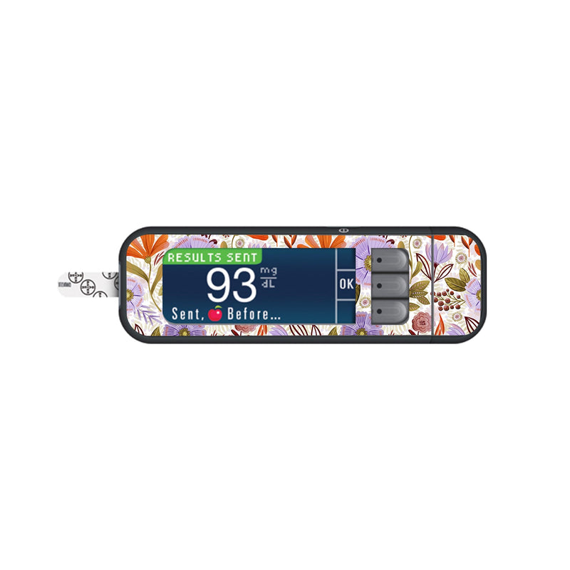 Peelz Autumn Meadow Bayer Contour Next Glucometer Sticker - Pump Peelz Peelz/Stickers White Smoke
