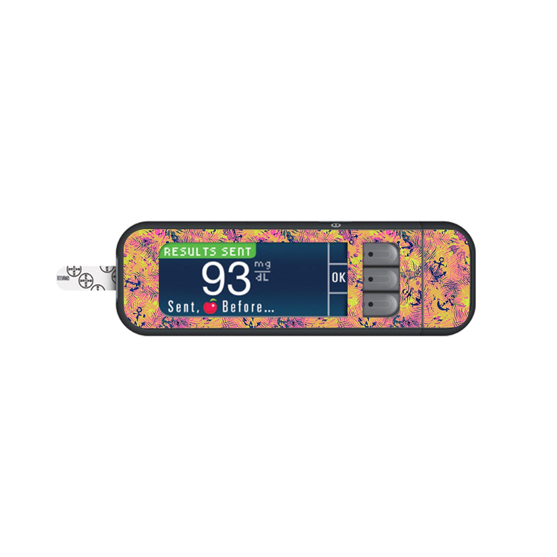 Peelz Electric Island Bayer Contour Next Glucometer Sticker - Pump Peelz Peelz/Stickers White Smoke