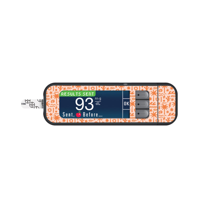 Peelz Terracotta Tides Bayer Contour Next Glucometer Sticker - Pump Peelz Peelz/Stickers White Smoke