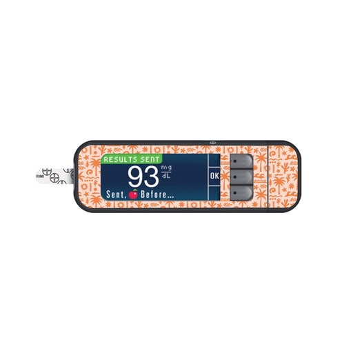 Peelz Terracotta Tides Bayer Contour Next Glucometer Sticker - Pump Peelz Peelz/Stickers White Smoke
