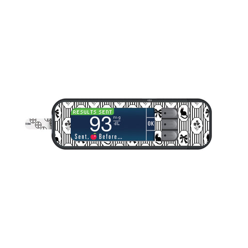 Peelz Midnight Cat Bayer Contour Next Glucometer Sticker - Pump Peelz Peelz/Stickers White Smoke