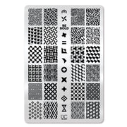 UberChic Beauty Be Bold Stamping Plate Light Gray