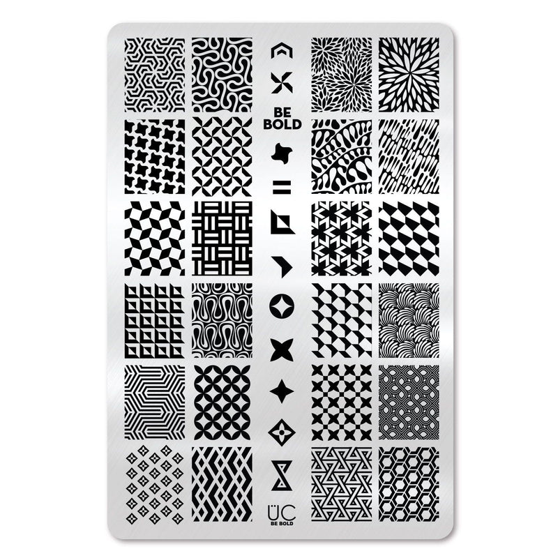 UberChic Beauty Be Bold Stamping Plate Light Gray