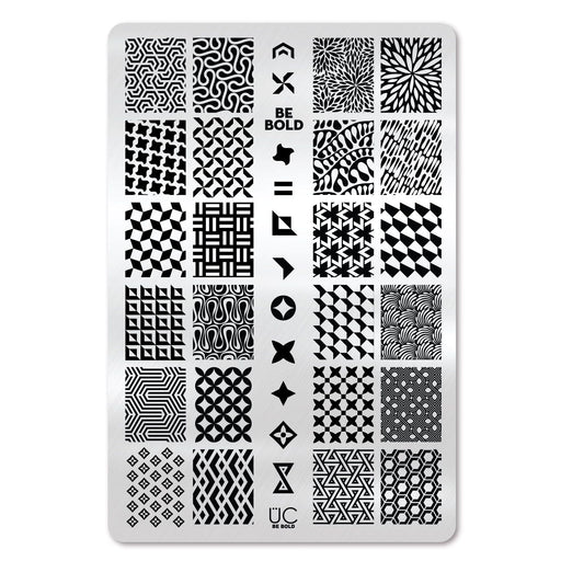 UberChic Beauty Be Bold Stamping Plate Light Gray