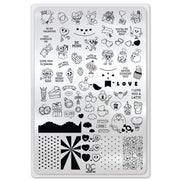UberChic Beauty Be My Valentine Stamping Plate Light Gray