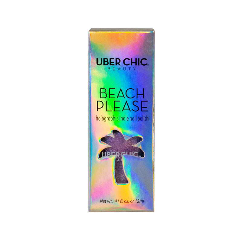 UberChic Beauty Beach Please - Holographic Polish Regular Polish Light Slate Gray