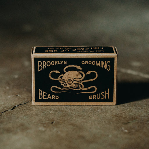 Brooklyn Grooming Beechwood and Boar Bristle Beard Brush Beard brush Dark Olive Green