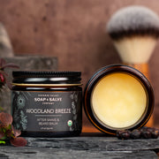 Chagrin Valley Soap & Salve After Shave & Beard Balm: Woodland Breeze Shave Balm Sienna 2 fl oz Jar