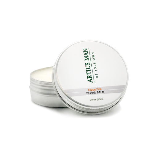 Artius Man Citrus Fire Beard Balm – Citrus and Warm Spice Beard Styling Balm (2 oz) Beard Balm Lavender