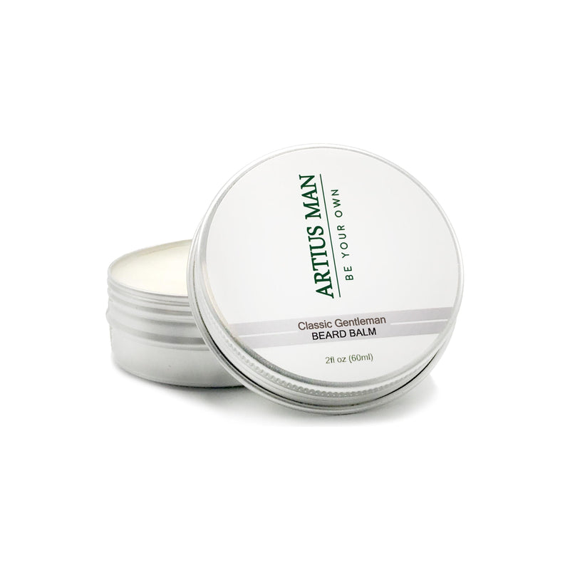 Artius Man Classic Gentleman Sandalwood Beard Balm – Natural Hold and Pure Sandalwood Scent (2 oz) Beard Balm Lavender