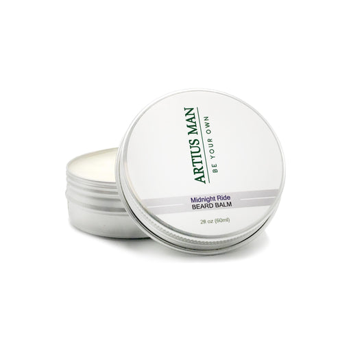 Artius Man Midnight Ride Beard Balm – Spiced Black Licorice Beard Styling Balm (2 oz) Beard Balm Lavender