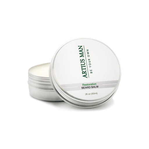 Artius Man Restoration Beard Balm – Luxury Oud and Sandalwood Beard Styling Balm (2 oz) Beard Balm Lavender