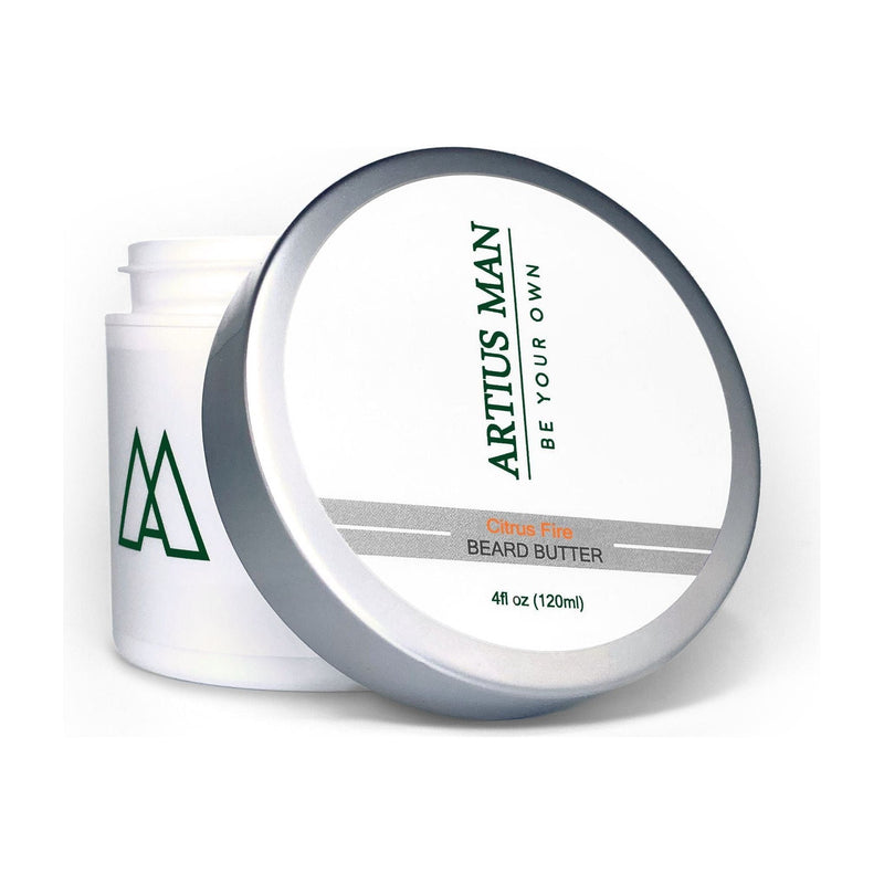 Artius Man Citrus Fire Beard Butter – Citrus and Smooth Spice Beard Conditioner (4 oz) Lavender