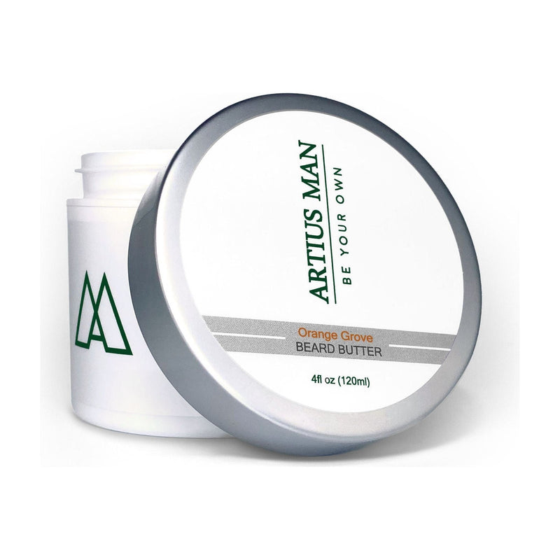 Artius Man Orange Grove Beard Butter – Fresh Citrus and Woodsy Beard Conditioner (4 oz) Lavender
