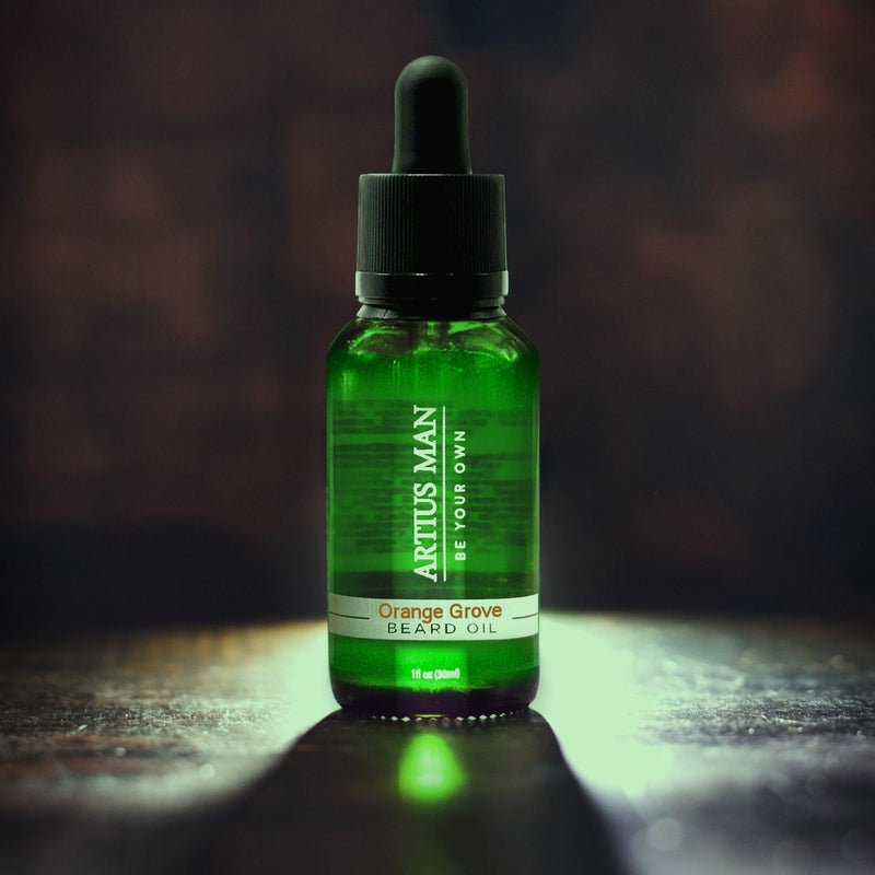 Artius Man Orange Grove Beard Oil – Cedarwood and Citrus Beard Conditioning Oil (1 oz) Beard Oil Dark Slate Gray