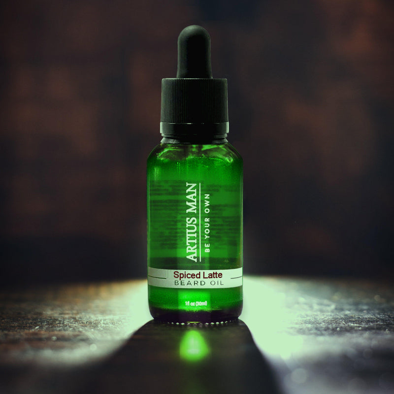 Artius Man Spiced Latte Beard Oil – Coffee, Spice, and Vanilla Beard Conditioning Oil (1 oz) Dark Slate Gray