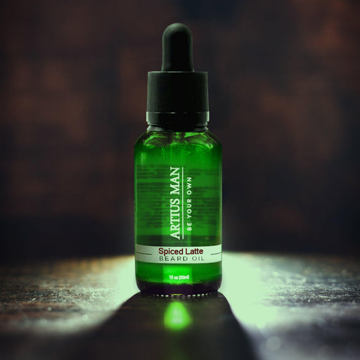 Artius Man Spiced Latte Beard Oil – Coffee, Spice, and Vanilla Beard Conditioning Oil (1 oz) Dark Slate Gray