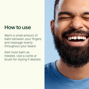 Plant Therapy Hair Therapy Refresh & Smooth Beard Balm Hair & Skin Care Seashell 1.7 oz