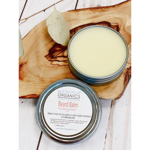 Butter Me Up Organics Organic Beard Balm / Beard Balm / Organic Grooming / Face Light Gray