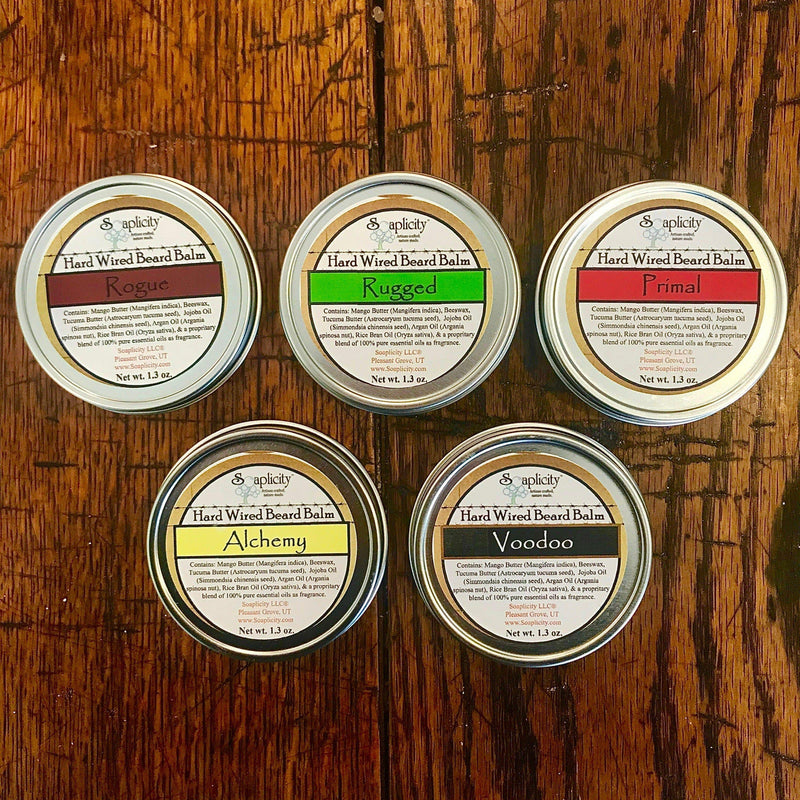 Soaplicity Alchemy Hard Wired Beard Balm Beard Balm Saddle Brown