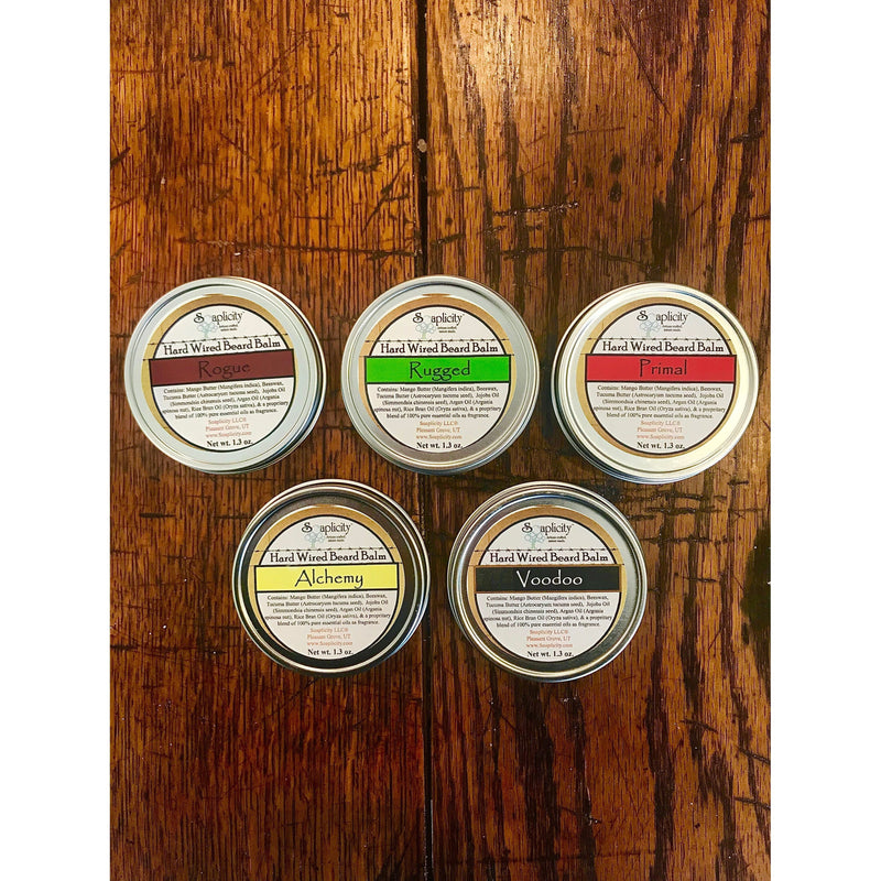 Soaplicity Primal Hard Wired Beard Balm Beard Balm Saddle Brown