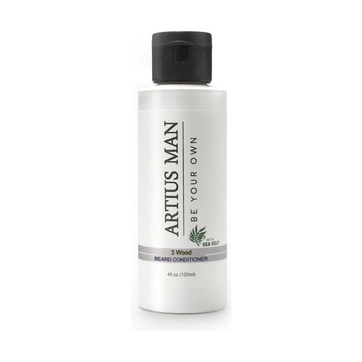 Artius Man 3 Wood Beard Conditioner – Hinoki, Oud & Sandalwood (4 oz) Beard Conditioner Light Gray