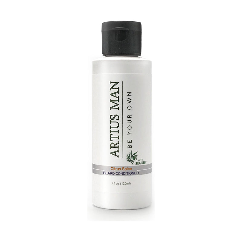 Artius Man Citrus Spice Beard Conditioner – Cinnamon, Clove & Sweet Citrus (4 oz) Beard Conditioner Light Gray