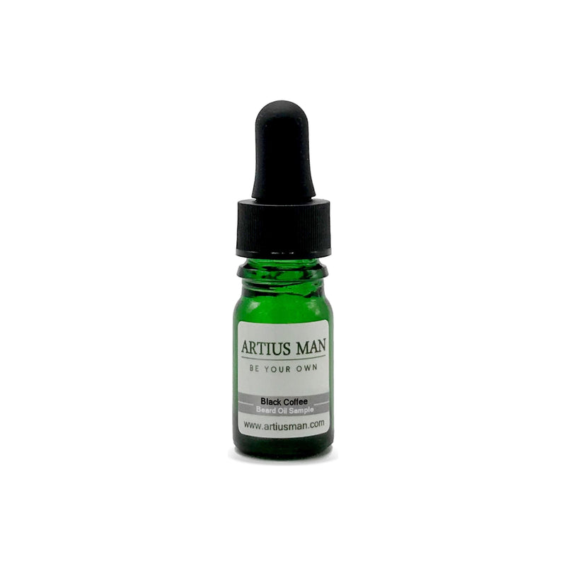 Artius Man Black Coffee Beard Oil Sample Beard Oil Dark Slate Gray